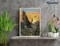 Figured'Art Paint by Numbers Kit for Adults Eagle at Sunrise 16"x20" - Craft Art Painting Rolled Canvas with DIY wooden frame